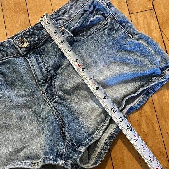 Vintage Y2K Z. Co Embroidered Denim Short Shorts - Picture 6 of 11